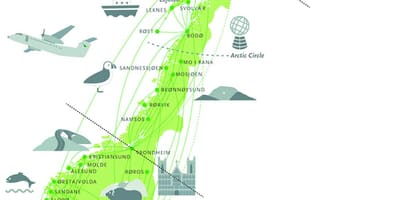 국립 관광 노선 노르웨이 map