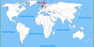 세계지도를 보여주는 노르웨이